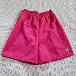 VTG 90's Victoria Harbor Women's Medium Fuchsia Pink Shorts High Elastic Waist